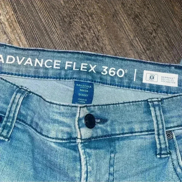 Men’s Arizona advanced flex 360 skinny jeans size 38x30 - Picture 3 of 13